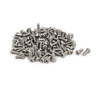 Sourcingmap M4 x 10mm 304 Stainless Steel Phillips Round Head Machine Screws Bolt 100pcs