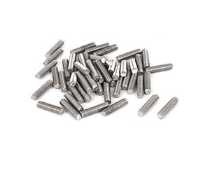 sourcingmap M4 x 16mm 304 Stainless Steel Fully Threaded Rod Bar Studs Fasteners 50 Pcs