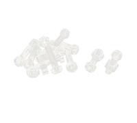 Sourcingmap M4 x 16mm Plastic Hex Nuts Phillips Pan Head Screw Bolt Clear 10pcs