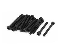 Sourcingmap M4 x 40mm 12.9 Alloy Steel Hex Socket Head Cap Screws Bolt Black 22mm Thread Length 20pcs
