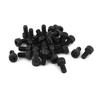 Sourcingmap M4 x 8mm 12.9 Alloy Steel Hex Socket Head Cap Screws Bolts Black 30pcs