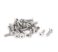 Sourcingmap M4x14mm Hex Socket Flat Head Countersunk Bolts Screw 25pcs