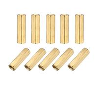 sourcingmap M4x20 Female-Female Hex Brass PCB Motherboard Spacer Standoff for FPV Drone Quadcopter, Computer & Circuit Board 25pcs