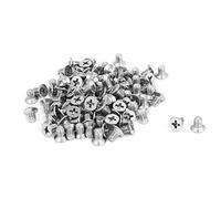 Sourcingmap M4x6mm Countersunk Flat Head Cross Phillips Screw Bolts 100pcs