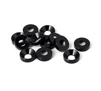 Sourcingmap M5 5mm Flat Head Screw Bolt Aluminum Countersunk Washers Black 12 Pcs