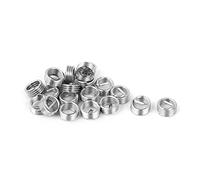 sourcingmap M5 x 0.8mm x 1D 304 Stainless Steel Helicoil Wire Thread Insert 20pcs