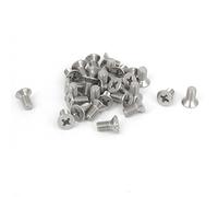 Sourcingmap M5 x 10mm Phillips Flat Head Countersunk Bolts Machine Screws 30pcs