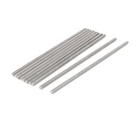 Sourcingmap M5 x 150mm 304 Stainless Steel Fully Threaded Rod Bar Studs Hardware 10 Pcs