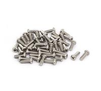 Sourcingmap M5 x 15mm 304 Stainless Steel Phillips Round Head Machine Screws Bolt 50pcs