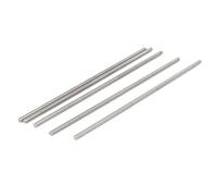Sourcingmap M5 x 180mm 304 Stainless Steel Fully Threaded Rod Bar Studs Silver Tone 5 Pcs