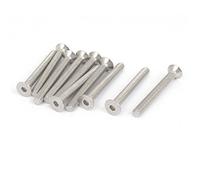 Sourcingmap M5 x 45mm Metric Hex Socket Countersunk Flat Head Screw Bolts 10PCS