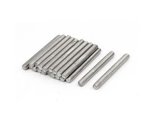 Sourcingmap M5 x 50mm 304 Stainless Steel Fully Threaded Rod Bar Studs Silver Tone 20 Pcs