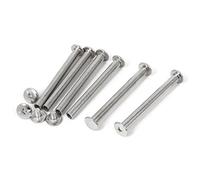 Sourcingmap M5 x 50mm Metal Albums Chicago Binding Screws Posts Interscrews Silver Tone 6PCS