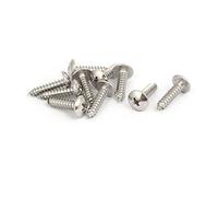 Sourcingmap M5x20mm Thread 316 Stainless Steel Truss Phillips Head Self Tapping Screw 10pcs