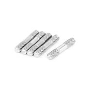 Sourcingmap M5x25mm 304 Stainless Steel Double End Threaded Stud Screw Bolt 5Pcs