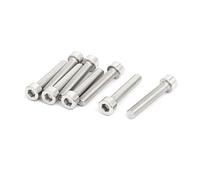 Sourcingmap M5X30mm 316 Stainless Steel Fully Thread Hex Socket Cap Screw Bolt 8pcs