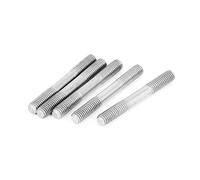 Sourcingmap M5x40mm 304 Stainless Steel Double End Threaded Stud Screw Bolt 5Pcs