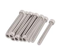 Sourcingmap M5x45mm Thread 304 Stainless Steel Hex Socket Head Cap Screw Bolt DIN912 15pcs