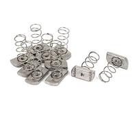 Sourcingmap M6 304 Stainless Steel Strut Spring Channel Nuts 10 Pcs