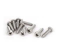 Sourcingmap M6.3x25mm 316 Stainless Steel Phillips Drive Pan Head Self Tapping Screws 10pcs