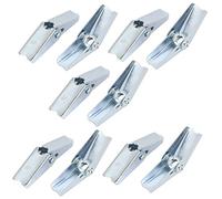 Sourcingmap M6 Dia Female Thread Spring Loaded Hollow Wall Anchor Toggle Wing Nut 10pcs