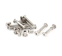 Sourcingmap M6 x 40mm Hex Socket Head Barrel Nut Countersunk Screw Bolt Fasteners 10 Sets