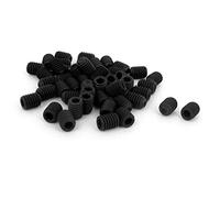 Sourcingmap M6 x 8mm 1mm Pitch Hex Socket Set Cup Point Grub Screws Black 50pcs