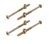Sourcingmap M6x100mm Hex Socket Pan Head Screws Bolts Barrel Nuts 4 Sets