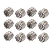 sourcingmap M6x1mmx9mm 304 Stainless Steel Helical Coil Wire Thread Insert 12pcs