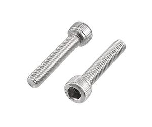 sourcingmap M6x40mm 304 Stainless Steel Left Hand Thread Hex Socket Head Cap Screw Bolt 2pcs