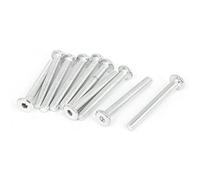 Sourcingmap M6x50mm Countersunk Flat Head Socket Hexagon Key Bolts Screws 10 Pcs
