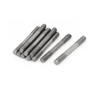 Sourcingmap M6x55mm 304 Stainless Steel Double End Threaded Stud Screw Bolt 10pcs