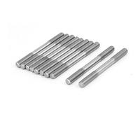 Sourcingmap M6x65mm 304 Stainless Steel Double End Threaded Stud Screw Bolt 10pcs
