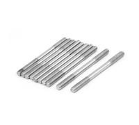 Sourcingmap M6x80mm 304 Stainless Steel Double End Threaded Stud Screw Bolt 10pcs