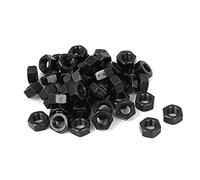 Sourcingmap M8 Carbon Steel Grade 8 Hexagon Hex Nut Black 50pcs