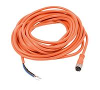 Sourcingmap M8 Female Straight 4 Pins Connector Aviation Socket Electrical Cable 5M Yellow