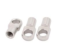 Sourcingmap M8 Female Threaded 45# Steel Gas Spring Strut Joint End Fitting Silver Tone 3pcs