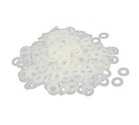 sourcingmap M8 x 16mm x 1.4mm Nylon Flat Pads Insulating Washers Spacers Gaskets Fastener Grey White 400PCS