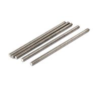 Sourcingmap M8 x 180mm 304 Stainless Steel Fully Threaded Rods Fasteners Silver Tone 5 Pcs