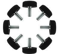 sourcingmap M8 x 20 x 30mm Screw on Furniture Glide Leveling Feet Floor Protector Adjustable Leveler for Table Desk Leg 8 Pack