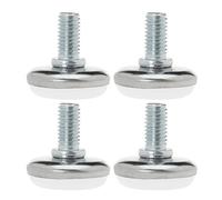 Sourcingmap M8 x 25 x 30mm Screw on Furniture Glide Leveling Feet Floor Protector Adjustable Leveler for Chair Machine Leg 4 Pack