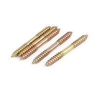 Sourcingmap M8 x 73mm Double Ended Wood to Wood Furniture Fixing Dowel Screw 5Pcs