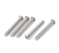 sourcingmap M8 x 75mm Stainless Steel Button Head Socket Cap Screw 5 Pcs