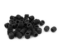 Sourcingmap M8 x 8mm 1.25mm Pitch Hex Socket Set Cup Point Grub Screws Black 50pcs