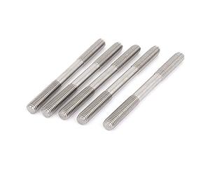 Sourcingmap M8 x 90mm A2 Stainless Steel Double End Threaded Stud Screw Bolt 5 Pcs