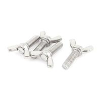 sourcingmap M8x25mm 304 Stainless Steel Butterfly Wing Screws Bolt Wingbolt 4pcs