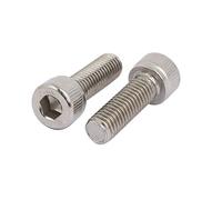 Sourcingmap M8x25mm 304 Stainless Steel Left Hand Thread Hex Socket Cap Screw Fastener 2pcs