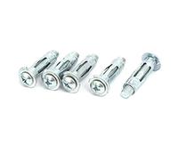 Sourcingmap M8x37mm Expansion Bolt Sleeve Anchor 5pcs for 6mm-13mm Hollow Wall