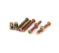 Sourcingmap M8x60mm Hex Key Drive Socket Cap Furniture Bolt w M8x15mm Barrel Nut 5 Set