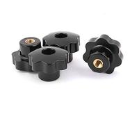 Sourcingmap Machinery Latche Knurled Clamping Knob Handle M8 Female Threaded 4pcs